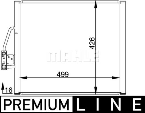 MAHLE AC 201 000P - Condenser, air conditioning parts5.com