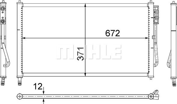 MAHLE AC 218 000S - Condenser, air conditioning www.parts5.com