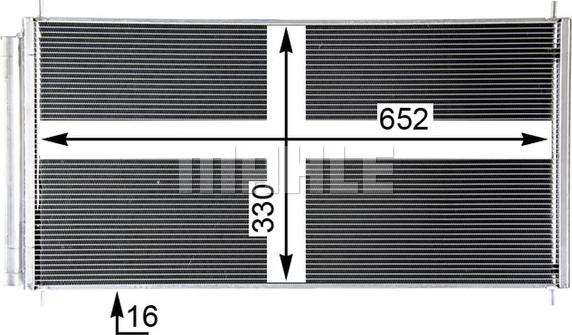 MAHLE AC 799 000P - Condenser, air conditioning www.parts5.com