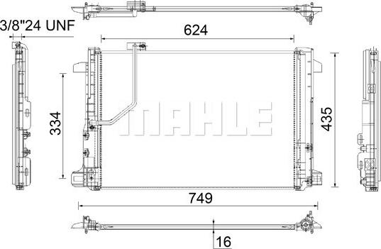 MAHLE AC 786 000P - Kondensaator,kliimaseade www.parts5.com