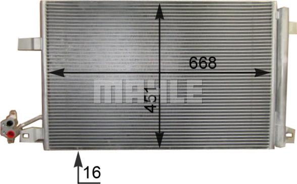 MAHLE AC 774 000S - Condensador, aire acondicionado www.parts5.com