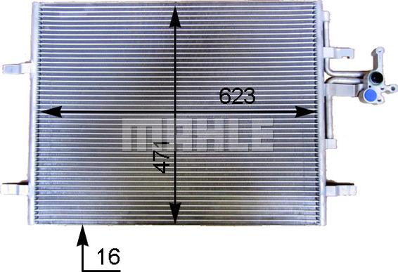 MAHLE AC 775 000S - Condensador, aire acondicionado www.parts5.com