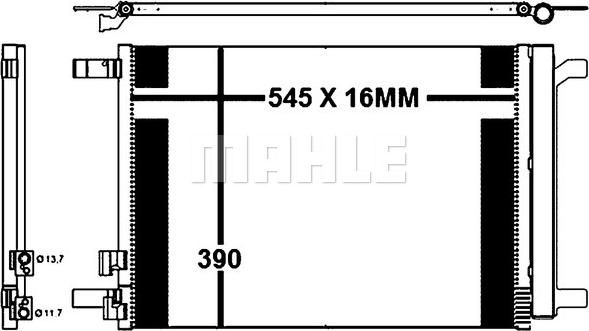 MAHLE AC 772 000P - Condenser, air conditioning www.parts5.com