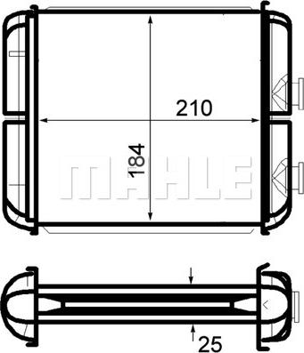 MAHLE AH 41 000P - Radiador de calefacción www.parts5.com