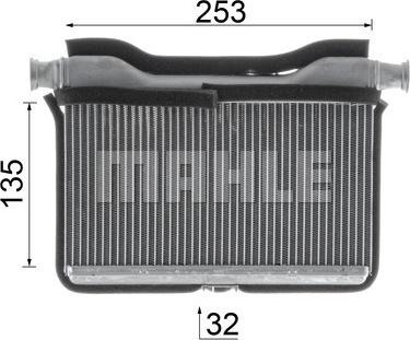 MAHLE AH 189 000P - Schimbator caldura, incalzire habitaclu www.parts5.com