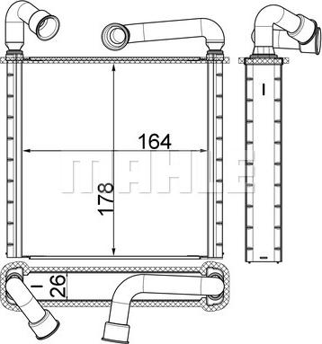 MAHLE AH 253 000S - Heat Exchanger, interior heating www.parts5.com