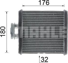 MAHLE AH 75 000P - Heat Exchanger, interior heating www.parts5.com