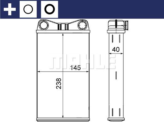 MAHLE AH 7 000S - Heat Exchanger, interior heating www.parts5.com