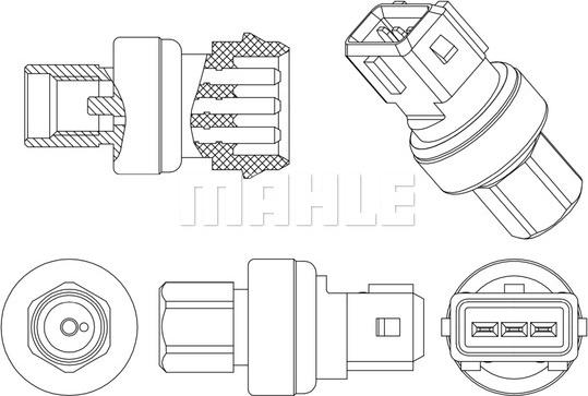 MAHLE ASE 14 000P - Пневматический выключатель, кондиционер www.parts5.com