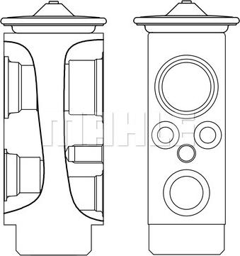 MAHLE AVE 8 000S - Expanzní ventil, klimatizace www.parts5.com