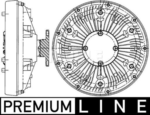 MAHLE CFC 222 000P - Debriyaj, radyatör fanı www.parts5.com