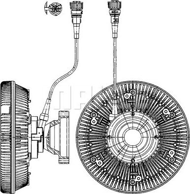 MAHLE CFC 227 000P - Cupla, ventilator radiator www.parts5.com