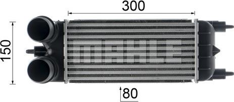 MAHLE CI 525 000P - Intercooler, charger www.parts5.com