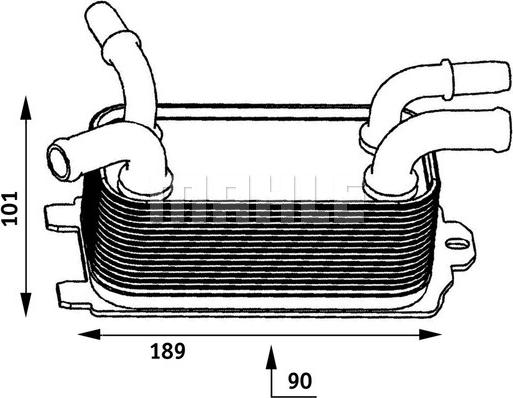 MAHLE CLC 60 000P - Oil Cooler, engine oil www.parts5.com