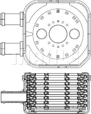 MAHLE CLC 3 000S - Oil Cooler, engine oil www.parts5.com