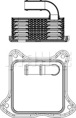 MAHLE CLC 2 000S - Radiador de aceite, aceite motor www.parts5.com