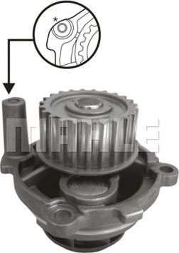 MAHLE CP 8 000S - Su pompası www.parts5.com