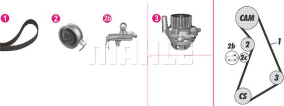 MAHLE CPK 93 000P - Veepump + hammasrihmakomplekt www.parts5.com