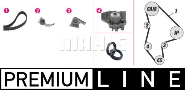 MAHLE CPK 42 000P - Водна помпа+ к-кт ангренажен ремък www.parts5.com