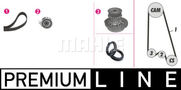 MAHLE CPK 64 000P - Set pompa apa + curea dintata www.parts5.com