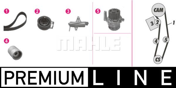 MAHLE CPK 106 000P - Водяной насос + комплект зубчатого ремня www.parts5.com