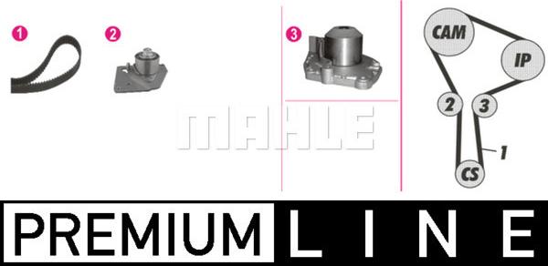 MAHLE CPK 86 000P - Vodna crpalka+kit-komplet zobatega jermena www.parts5.com