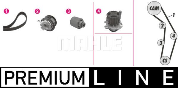 MAHLE CPK 83 000P - Vízpumpa + fogasszíj készlet www.parts5.com