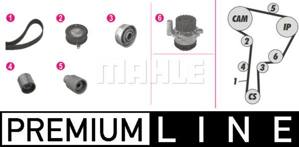 MAHLE CPK 30 000P - Vesipumppu + jakohihnasarja www.parts5.com