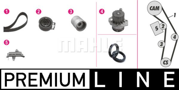 MAHLE CPK 76 000P - Bomba de agua + kit correa distribución www.parts5.com