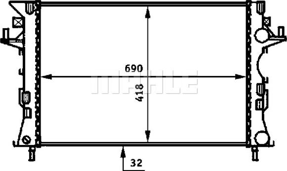 MAHLE CR 461 000S - Motor su radyatörü www.parts5.com