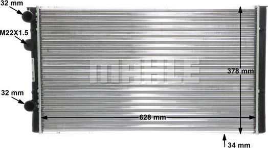 MAHLE CR 401 000S - Radiator, racire motor www.parts5.com