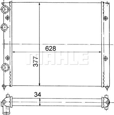 MAHLE CR 410 000S - Radiator, engine cooling www.parts5.com