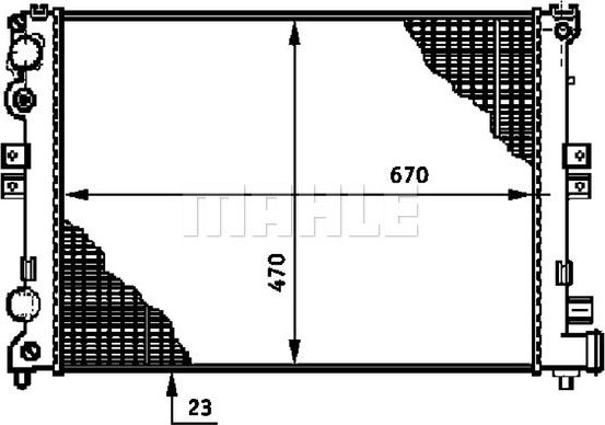 MAHLE CR 592 000P - Radiator, engine cooling www.parts5.com