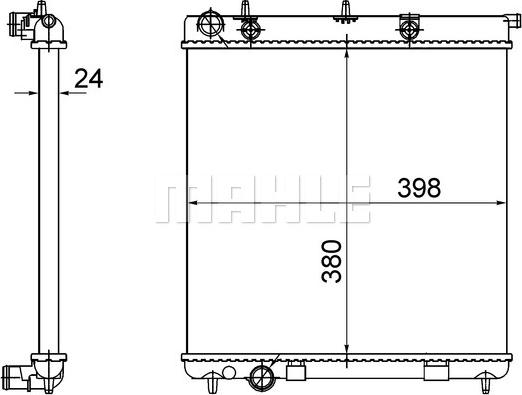 MAHLE CR 558 001S - Radiator, engine cooling www.parts5.com