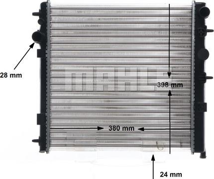 MAHLE CR 558 001S - Radiator, engine cooling www.parts5.com