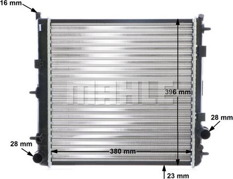 MAHLE CR 557 000S - Radiator, racire motor www.parts5.com