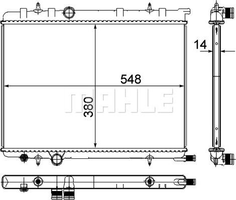 MAHLE CR 515 000P - Radiator, engine cooling www.parts5.com