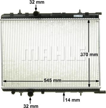 MAHLE CR 515 000P - Radiator, engine cooling www.parts5.com