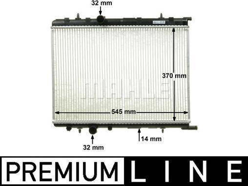 MAHLE CR 515 000P - Radiator, engine cooling www.parts5.com