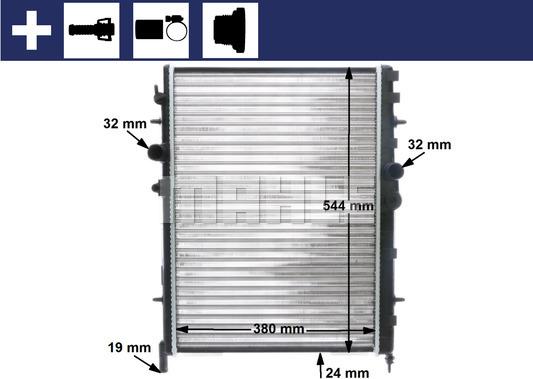 MAHLE CR 515 000S - Radiator, engine cooling www.parts5.com