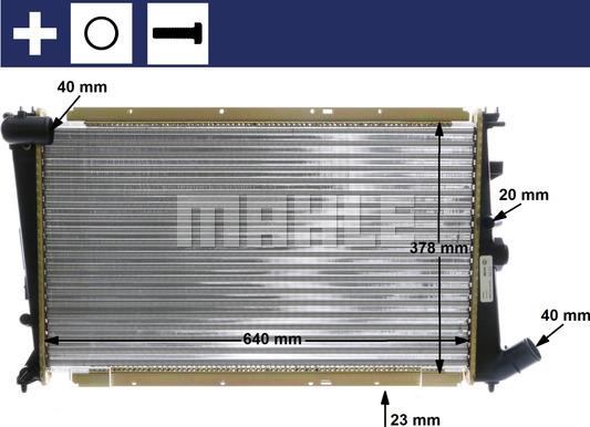 MAHLE CR 586 000S - Radiator, engine cooling www.parts5.com