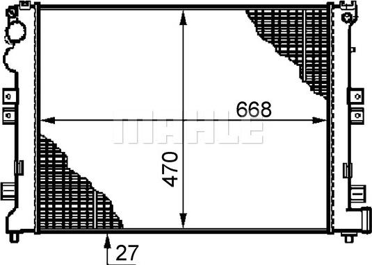 MAHLE CR 587 000S - Radiator, engine cooling www.parts5.com
