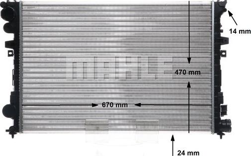 MAHLE CR 587 001S - Radiator, engine cooling www.parts5.com