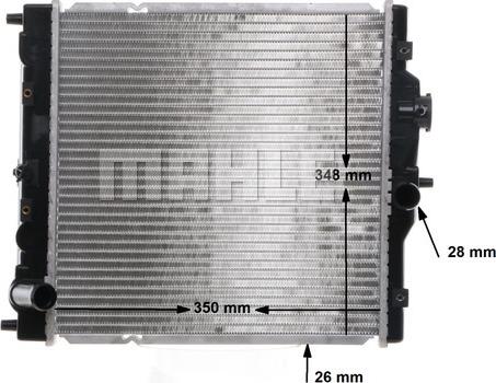 MAHLE CR 194 000S - Radiator, racire motor www.parts5.com