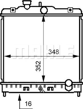 MAHLE CR 194 000S - Radiator, racire motor www.parts5.com