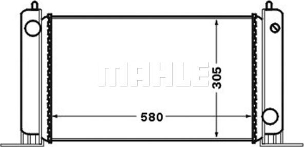 MAHLE CR 1449 000S - Radiador, refrigeración del motor www.parts5.com