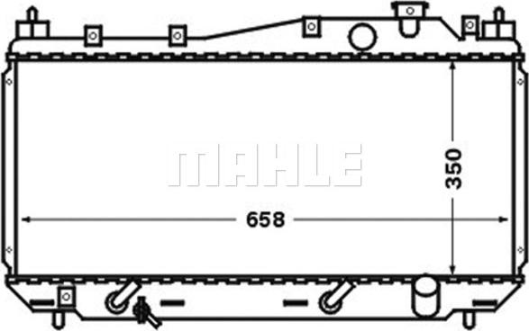 MAHLE CR 1458 000S - Jäähdytin,moottorin jäähdytys www.parts5.com