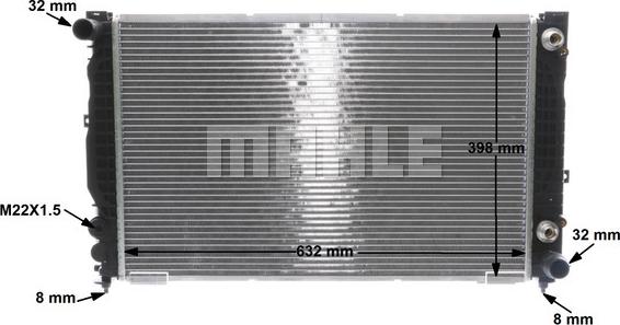 MAHLE CR 1414 000S - Hladnjak, hlađenje motora www.parts5.com