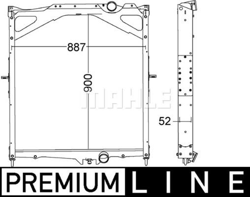 MAHLE CR 1556 000P - Radiador, refrigeración del motor www.parts5.com