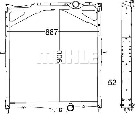 MAHLE CR 1556 000P - Radiator, racire motor www.parts5.com